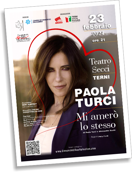 Paola Turci cantautrice italiana a Terni Teatro Secci